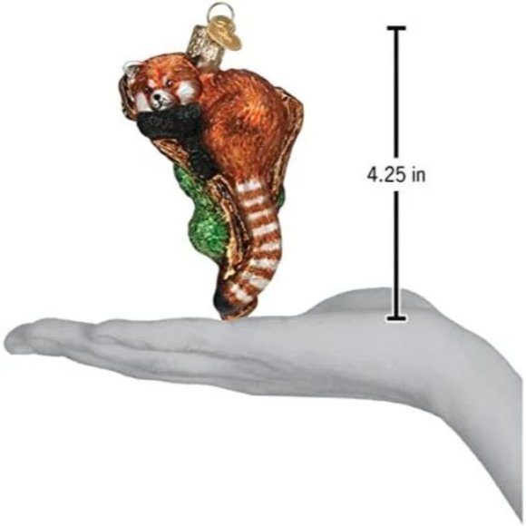 Red Panda Old World Christmas Ornament - Picture 3 of 3